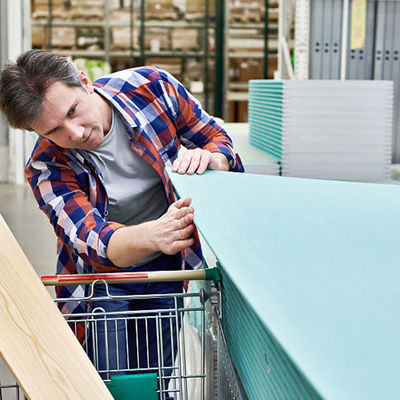 Goede prijs Raad van het de Vezel de Decoratieve Gips van de ivoorkleur voor Interne Muurverdeling online