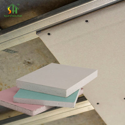 Groene Kleur 9mm Gipsplaatbladen, Sheetrock-Gipsraad voor de Bureaubouw