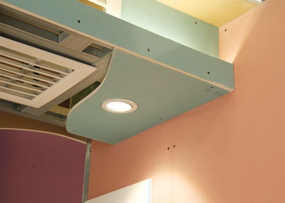 Gemakkelijk te installeren gipsplaat 4x8ft 12mm voor commerciële muren en geluidsisolatie