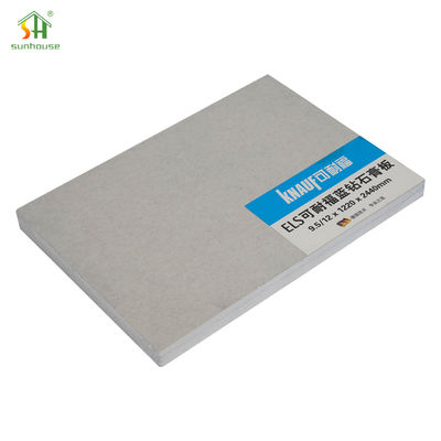 Goede prijs 9,5 mm Lichtgewicht Gipsplaat 1220x2440mm 4x8ft Gipsplaat Gemakkelijk te Installeren Binnenpaneel online