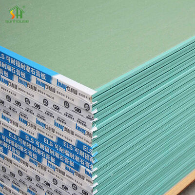 Goede prijs Modern ontwerp 5/8 inch 1/2 inch niet-brandbare gipspaneel waterbestendige gipsplaat waterbestendige gipsplaten online