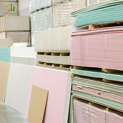 Goede prijs Standaard gipsplaten voor plafond en afscherming Lichte panelen Brandbestendige Vochtbestendige gladde oppervlakte Eco-vriendelijk online