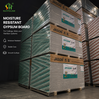 Waterbestendige gipsplaat voor interieurwand-plafondschermproject Levering en uitvoerorders